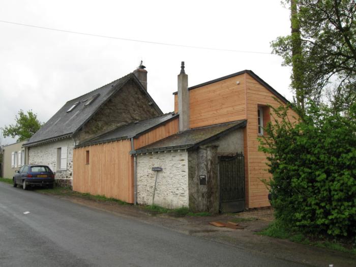 Rénovation bâti ancien avec isolation extérieure en bois